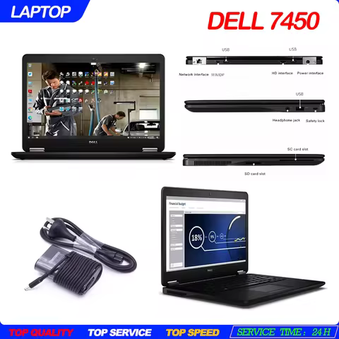 DELL E7450 Core i5 8GB RAM HDD/SSD Diagnostic Rugged Laptop for Mb Star C4/C5/C6 or ICOM NEXT/A2/A3 