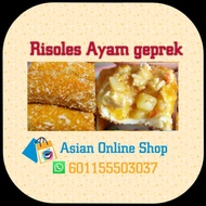 Risoles frozen Ayam cheese, Rogout ayam n sayur , smoked chicken n Mayo, risoles Ayam geprek.