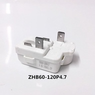 1Pcs Refrigerator Parts Compressor PTC Starter ZHB60-120P4.7 Overload Protection Relay Refrigerator Parts &amp; Accessories