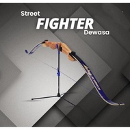 Busur Panah Sf Dewasa Recurve Bow Alvo Archery Panahan Untuk Pemula Olah Raga Memanah Street Fighter