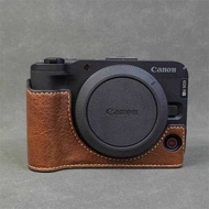 Suitable for Canon eos r50v Camera Bag r50v Protective Leather Case r50v Half Cover Base Shell