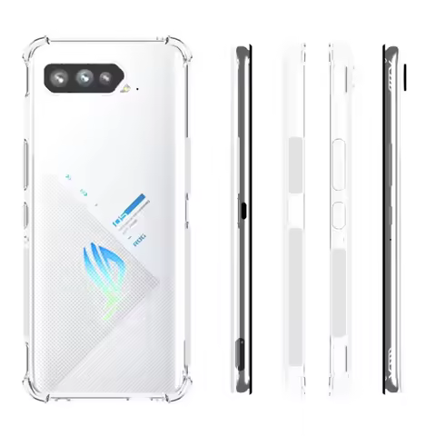 Air Cushion Case For Asus Rog Phone 5 ZS673KS Clear TPU Shockproof Bumper Silicon Airbag Back Cover 