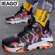 IEAGO Professional Spike Basketball Shoes For Men Non-slip Breathable Running Sneakers