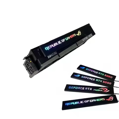 MOD ARGB GPU Side Panel 5090 5080 4090 Graphics Card Decorative Lighting Board 5V 3PIN ARGB AURA SYN