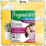 Pregnacare Him & Her fertility pills for both men and women 60 pills UK