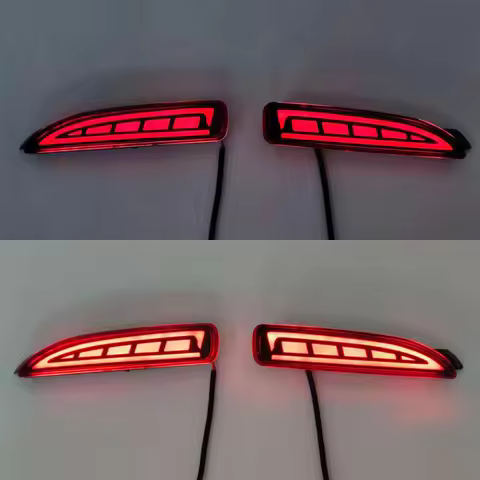 LED Rear Bumper Reflector Brake Stop Light Car-styling Turn Signal For Mazda 6 Atenza For Mazda 2 DY