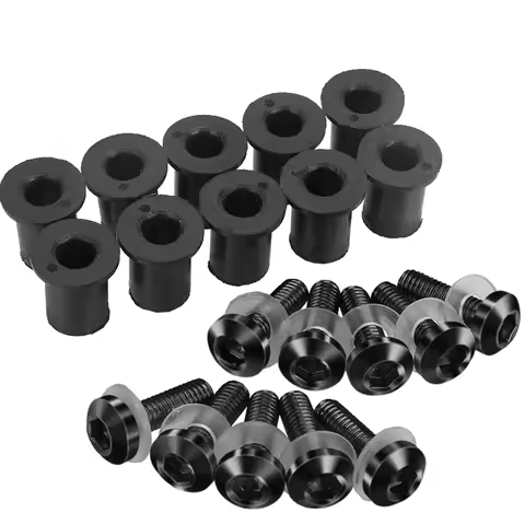 5mm 10PCS Motorcycle Windshield Bolts Screw Nut Fastener Kit For Kawasaki Ninja GPZ900R Z900 ZX-10RR