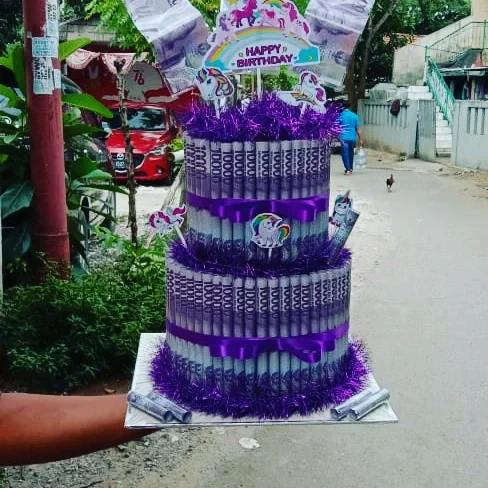 money cake uang mainan