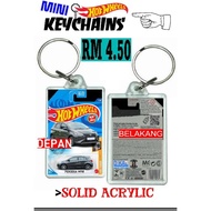 hotwheels mini keychain myvi  grey 2pcs