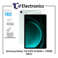 Samsung Galaxy Tab S9FE 5G/Wifi [6GB RAM + 128GB ROM]*Free Samsung 25w Adapter &amp;Battery Pack(EB-P3400)* - T2 Electronics