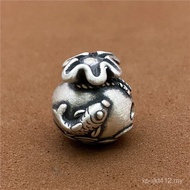Braided Loose Beads Hard Carp Silver Spacer Beads Material Transfer Beads Beaded Accessories DIY Mon
