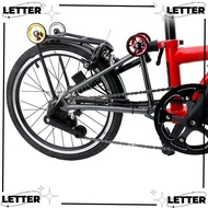 LET 60mm Folding Bike Easy Wheel Cycling Parts Bike Rear Rack Aluminum Alloy Ultralight Sealed