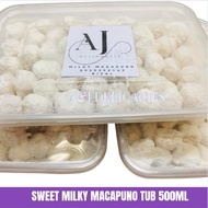 Buy 1 Tub to  get 1 pack Macapuno Bites Repack only for free (Sweet Milky Macapuno in TUB (Trending and Best Seller By Rizal) 500ML