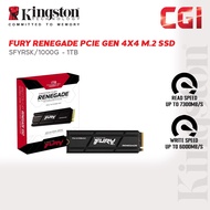 Kingston Fury Renegade PCIe Gen 4x4 M.2 2280 NVMe SSD - SFYRSK/1000G