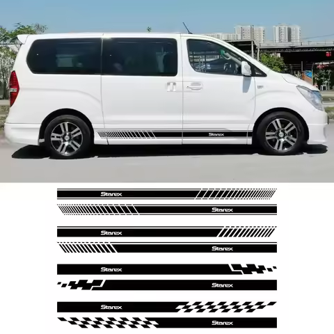 Van Stickers For Hyundai Grand Starex H1 Royale H200 H300 A1 Satellite Camper Car Door Side Decor De