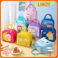 LIAOY Cartoon Lunch Bag, Thermal Bag  Cloth Insulated Lunch Box Bags,  Portable Lunch Box Accessories Tote Food Small Cooler Bag