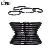 Kiwifotos Camera Lens Filter Adapter Filter Step Up Ring for Thread Size from Small to Large Univers