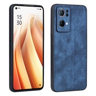 PU Leather Back Case for OPPO Reno 7 Pro Soft Shockproof Cover Reno7 SE Protective Casing Shell