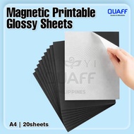 QUAFF Magnetic Printable Glossy Paper A4 (20 sheets per pack)