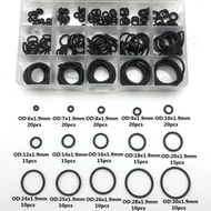 O Ring Rubber Silicone O Ring Seal NBR VMQ FKM Sealing O-ring Nitrile Washer Rubber Oring Set Assort