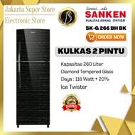 KULKAS SANKEN SK-G 266 BH-BK / 2 PINTU