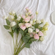 4 Heads Artificial Flowers Bouquet,Eustoma Lisianthus Flowers,Silk Flowers Flower Arrangement Access