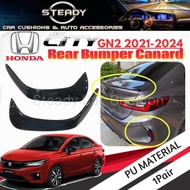 BARU 2020-2023 Honda City 🔥GN2 rear Bumper Canard Diffuser Rear Ducktail PSM spoiler M5 glossy black