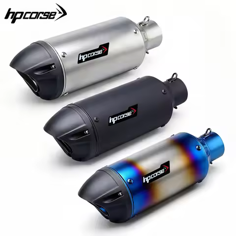 For Yamaha Honda Suzuki Z900 CBR600 S1000RR MT07 Universal 51mm Motorcycle Straight Exhaust Pipe HP 