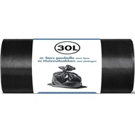 LPD - Black Bin Liners 30L/