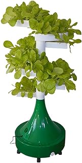 Aquaponics Grow System, Hydroponics Tower, Rotary Indoor Outdoor Tower Garden 72 Pods Vertical Hydroponic Irrigation System Tower for Herbs, Fruits and Vegetables