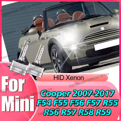 2x For Mini Cooper 2007-2017 F54 F55 F56 F57 R55 R56 R57 R58 R59 HID Xenon Headlight Head Lamps D1S 