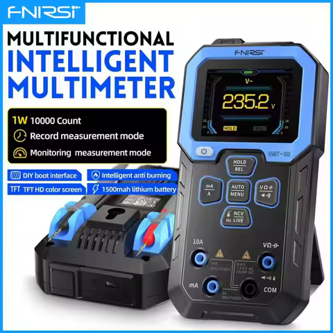 FNIRSI DMT-99 Digital Multimeter 10000 Count Measuring Instrument Auto Range AC DC Ohm Hz Capacitanc