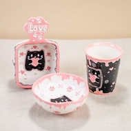 Party Cat Ceramic Kitchenware Collection: Pink Rind Dish/Jewelry Dish/Snack Bowl