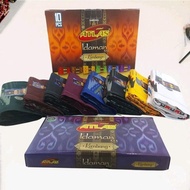 BigSal3% - Black Muslim Adult Flower Atlas Sarong - High Quality Atlas Material -