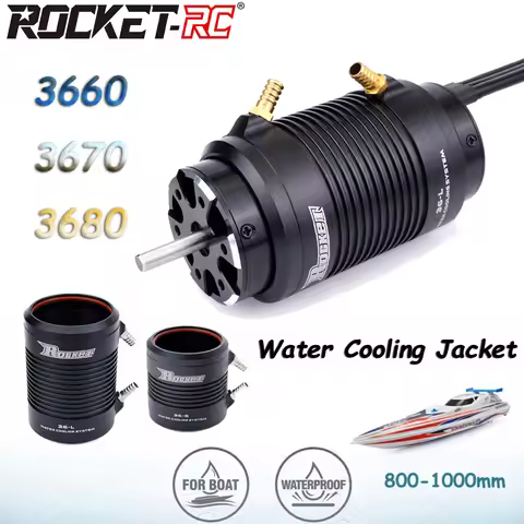 ROCKET-RC 3660 3670 3680 Waterproof Brushless Motor 36-S/36-L Water Cooling Jacket for M41 Catamaran