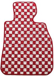 ZERO Floor Mats for BMW 5 Series Wagon 1997/7-2004/4 E39 Right Handle, Checked Red/White with Heel P