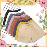 [OOTD] PLUS SIZE Women Casual Elastic Waist Comfy Cotton Linen High Waist Ladies Girl Home Wear Loos