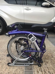 AMC SEPEDA BROMPTON PURPLE METALLIC M6R SPECIAL COLOUR BEKAS NORMAL