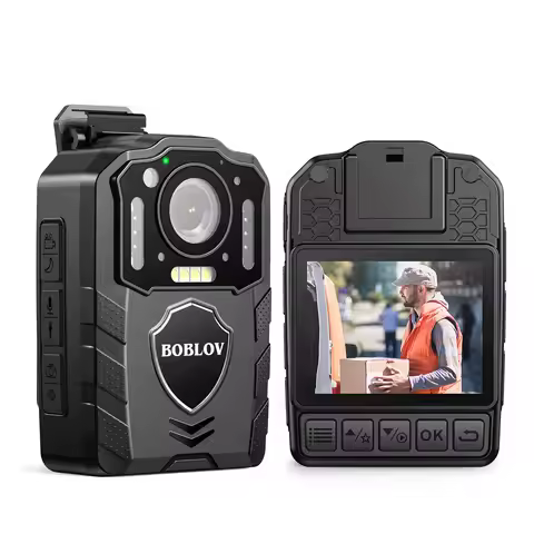 BOBLOV KJ25 1080p Body Camera 3000mAh Support 13H Recording Night Vision Camcorder Law Enforcement M