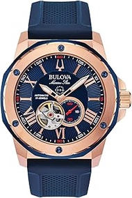 EXPRESS!!SHIPPED WITHIN MINUTES!! Bulova Mens Analogue Automatic Watch with Silicone Strap 98A227
