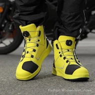 Fast Shipping Leather Ankle Boots Street Motorbike Racing Shoes Motocross Biker Touring Ankle Boots 