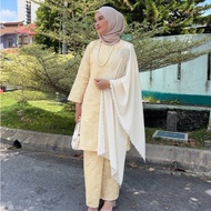 Brocade Kurung Pahang Maira Eaa Fashion |Dark Grey |Light Grey|Maroon|RoyalBlue|Olive green