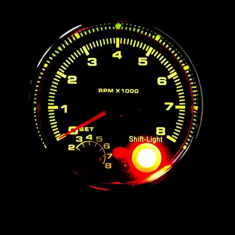 3.75'' 95mm Auto Car Tachometer Gauge Range 0-8000RPM With Light