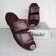 Sandal priA mirado asli kulit/sandal mirado asli kulit hitam-coklat