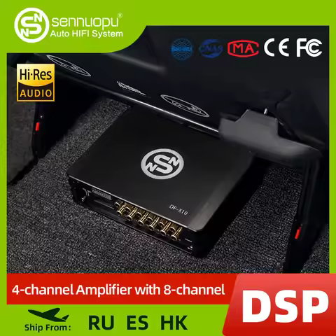 Sennuopu Dp X10 1000w Dsp Processor Bluetooth Car Amplifier 4 Channels Class A Auto 12 V Automotivo 