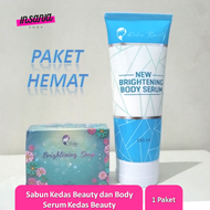 PAKET HEMAT Kedas Beauty Brightening Body Serum dan Kedas Beauty Brightening Soap Sabun Pemutih Badan Kedas Beuty Ori 1 Paket