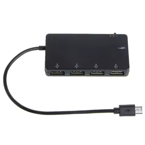Android mobile tablet micro USB hub hub is charged and OTG data cable adapter is powered
