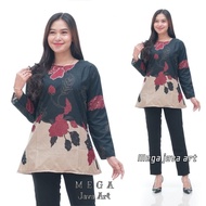 BAJU BATIK ATASAN KERJA WANITA NGAJAR BAJU GURU NGAJAR SERAGAMAN BAJU