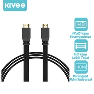 KIVEE Kabel Konverter Audio &amp; Video HDMI TO HDMI Definisi 4K Ekstra Panjang Kabel 3M for HDTV Monitor Proyektor Menolak Latensi Layar Berkedip