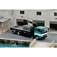 GCD 1: 64 Mitsubishi Fuso Fighter Truck Model Car Boom Engineering Truck Mitsubishi Crane Truck